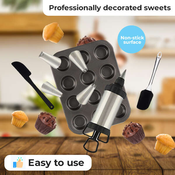 Set decoratiuni patiserie cu forma de copt
